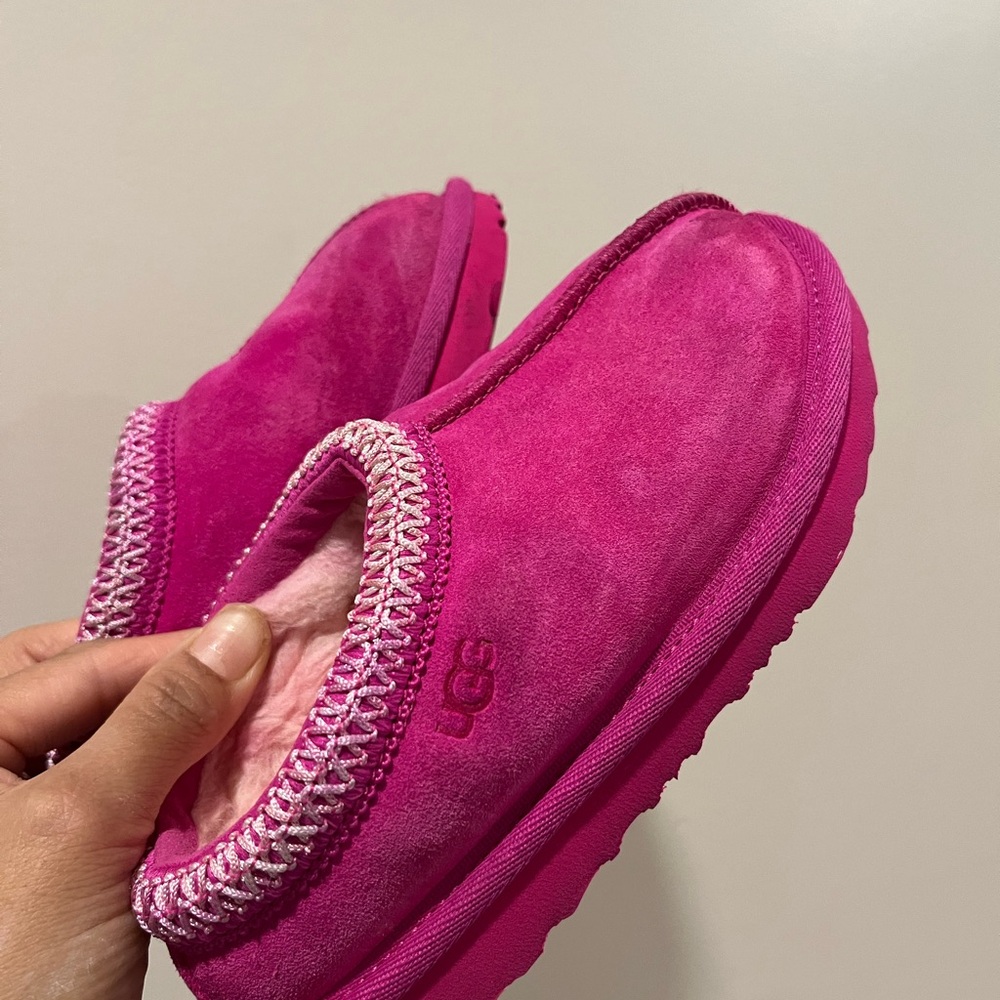 UGG Pink Suede Slippers
